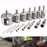 15Pcs 3 45mm Diamond Coated Core Hole Saw Drill Bit For Marble Tile