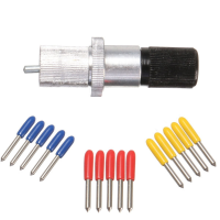 15Pcs 30/45/60 Degree Vinyl Cutter Blade And Blade Holder For Roland Cutting Plotter