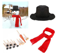 15Pcs Christmas Party Home Decoration Simulation Winter Snowman Suit Toys For Kids Chlidren Gift