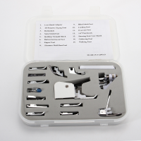 15Pcs Low Shank Sewing Machine Feet Presser Walking Foot Set Kit