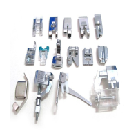 15Pcs Snap On Sewing Machine Presser Feet Fitting For Janome Toyota Brother Singer