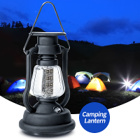 16 Led Solar Dynamo Camping Lamp Light Rechargeable Lantern With Hand Crank