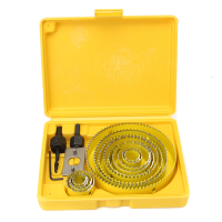 16Pc Holesaw Kit Circle Wood Timber Cutter Round Plaster Hole Saw 19 127mm