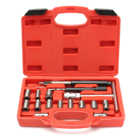 17 Pcs Car Diesel Injector Seat Cutter Set Cleaner Carbon Remover Tool For Universal