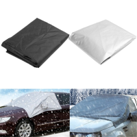 170Cmx110cm Car Windshield Snow Cover Sun Shade Waterproof Protector With Hook