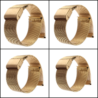 18/20/22/24Mm Gold Stainless Steel Mesh Net Watch Band