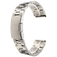 18/20/22/24Mm Silver Stainless Steel Watch Band