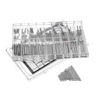 180Pcs 8 25mm Spring Bars Strap Pin Repair Fix Kit for Watch Wrist Bands Strap Removal Tool