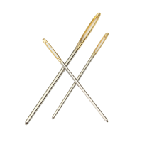 18Pcs 3 Sizes Large Knitting Sewing Needles Gold Eye Needle Embroidery Tapestry Diy Tools