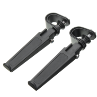 1Inch 1 1/4inch Universal Highway Motorcycle Black Clamp On Foot Pegs For Haley/honda