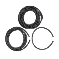1M 5m Id 10mm Rubber Reinforced Fuel Hose Tube Pipe Line Black For Petrol Oil Diesel