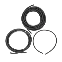 1M 5m ID 6mm Rubber Reinforced Fuel Hose Tube Pipe Line Black for Petrol Oil Diesel