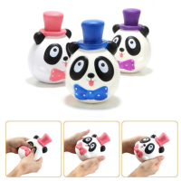 1Pc 14cm Jumbo Panda Cake Squishy Charm Soft Slow Rising Mobile Phone Accessories Toy