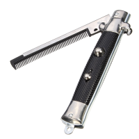 1Pc Halloween Fake Knife Folding Novelty Toy Switch Blade Combs Gift