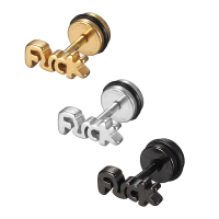 1Pc Letters Words Titanium Steel Punk Unisex Earring Jewelry