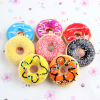 1Pcs 5x2cm Simulation Whole Pu Doughnut Squishy Toy