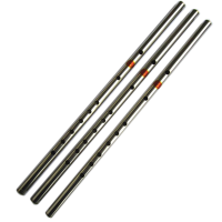 1Pcs 6 Hole F Tone Stainless Steel Silver Flute 46cm Hy90