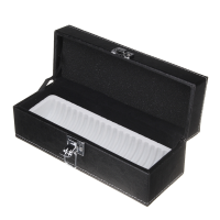 1PCS PU Leather Coin Storage Box Case Security Display Safe Holder Capacity 20 PCGS Or Coins