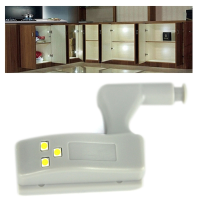 1X 3x 5x 10x Lustreon Battery Powered Hinge Led Night Light For Kitchen Bedroom Cabinet Cupboard Closet