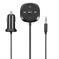 2.1A Magnetic Wireless Bluetooth Music Player Car Kit Abs Usb Car Charger With Aux Audio Cable