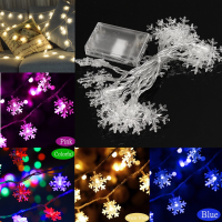 2.5M/5m Led Snowflakes String Christmas Light Xmas Tree Ornament Garland Hanging Decor