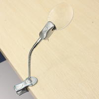 2.5X90mm 4x21mm 2led Magnifier Clip On Desk Table Magnifying Glass