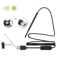 2 In 1 Usb Endoscope Camera Visual Ear Otoscope Endoscope Borescope Inspection For Android Pc