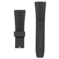 20 26Mm Silicone Black Watch Band Strap For Seiko Velatura Watch Replaceable