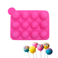 20 Cavity Pop Silicone Cake Mold Non Stick Ball Shape Chocolate Candy Soap Ice Fondant Pastry Mould