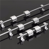 200/600/800Mm X 8mm Linear Rail Shaft Rod With Bearing Guide Support And Scs8uu Bearing Block