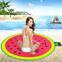 200 X 200cm Picnic Watermelon Round Mat Camping Large Beach Moisture Proof Pad Ground Cushion