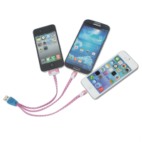 20Cm 3 In 1 Noodle Flat Date Charge Cable For Iphone 4 4s 5 5s