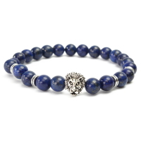 20Cm Stretch Elastic Lion Head Bracelet For Men Jewelry Accessories