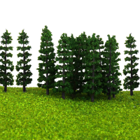 20Pcs 1:100 Fir Trees Model Train Road Green Street Park Garden Scenery Ho Oo N