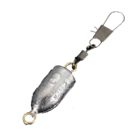 20Pcs 11g Fishing Sinker Fishing Rolling Swivel Sea Fishing Lead Weights Sinkers