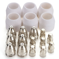 20Pcs 80a Plasma Consumables Nozzle Electrode Cup Set