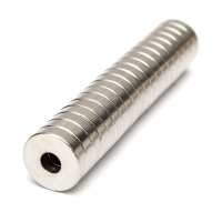 20Pcs N50 15mm X 4mm 5mm Hole Strong Round Neodymium Countersunk Ring Magnets