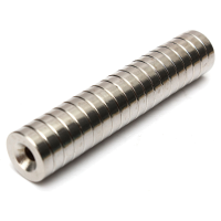 20Pcs N50 15x4mm Strong Round Neodymium Magnets 4mm Hole Countersunk Ring