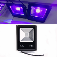 20W Uv Led Projector Floodlight 365/375/385/395/405/415nm Outdoor Waterproof Lamp Ac85 265v
