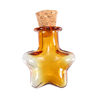 20X22mm Multicolor Mini Glass Paper Shaped Message Wishing Bottle Vial