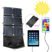 21W 5v Foldable Solar Panels Charge Solar Drip Board Usb Charging For Iphone Psp