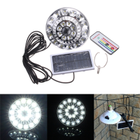 220V 22led Solar Power Remote Camping Light Lantern Outdoor Yard Emergency Lamp