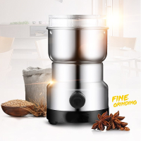 220V Electric Stainless Steel Home Grinding Milling Machine Coffee Bean Grinder Kitchen Tool