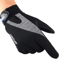 22Cm Anti Skidding Print Full Finger Gloves For Riding Skiing Climbing Sporting Red Blue Black Grey