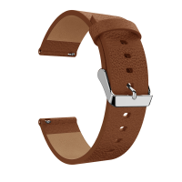 23Mm Litchi Genuine Leather Watch Band For Fitbit Versa