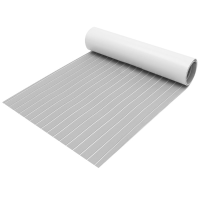 2400X900x6mm Gray Marine Flooring Faux Teak Eva Foam Boat Decking Sheet