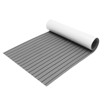 2400X900x6mm Marine Flooring Faux Teak Eva Foam Boat Decking Sheet Gray