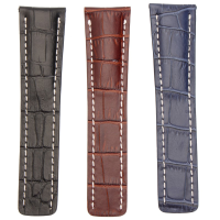 24Mm Replaceable Soft Leather Watch Band