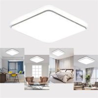 24W 1000lm Led Flush Mount Ceiling Light Sqaure Ultrathin Fixture For Kitchen Bedroom Ac110v 240v
