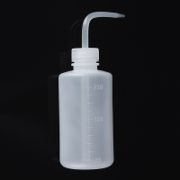 250Ml Lab Wash Bottle Liquid Water Squeeze Bottle Graduated Transparent Container Medical Label Tattoo